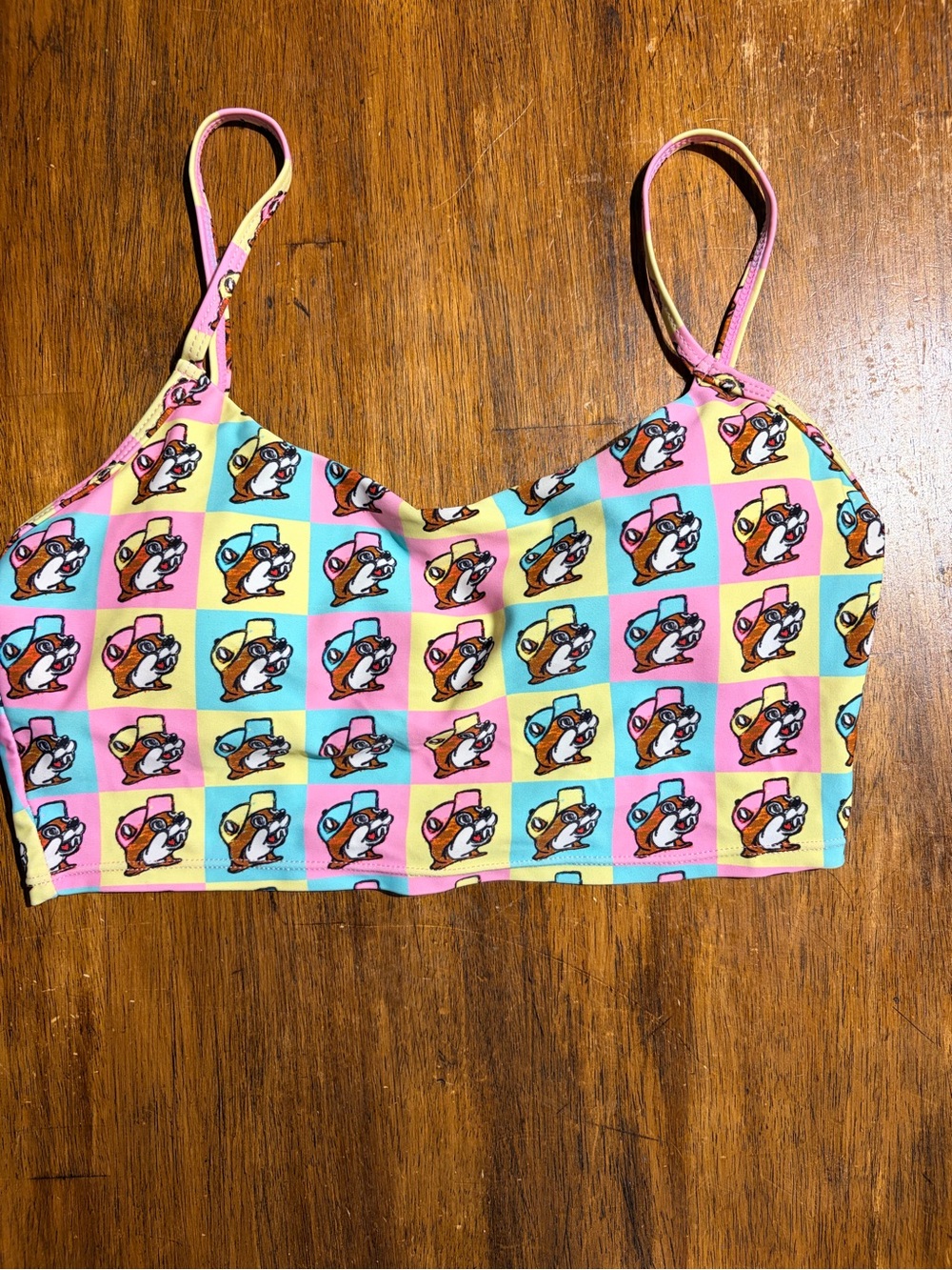 Buc-ee’s Pastel Print Bikini Top